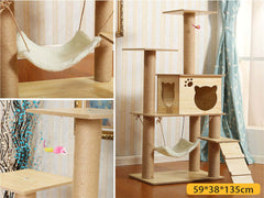 Cat Tree House Condo Furniture Cat Climbing Frame Cat Claw Board - The Shopsite