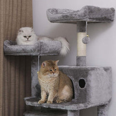 Cat Tree House with Scratching Posts Hammock - The Shopsite