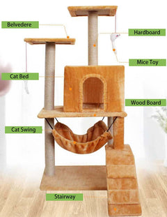 Cat Tree Climbing Scratching Column - The Shopsite