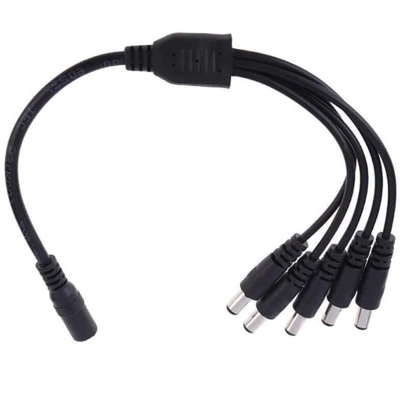 Cctv Security Camera 2.1Mm 1 To 5 Port Power Splitter Cable 12V - The Shopsite