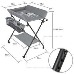 Baby Changing Station Foldable Nappy Table - The Shopsite