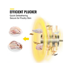 Chicken Plucker Drill Attachment