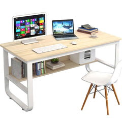 Computer Desk with bottom shelf - The Shopsite