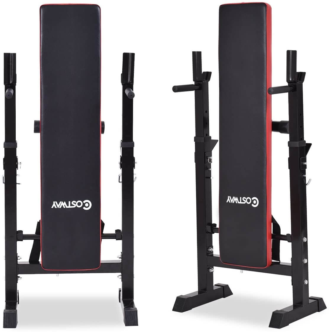 Adjustable Weight Bench Fitness Bench Home Gym Black - The Shopsite