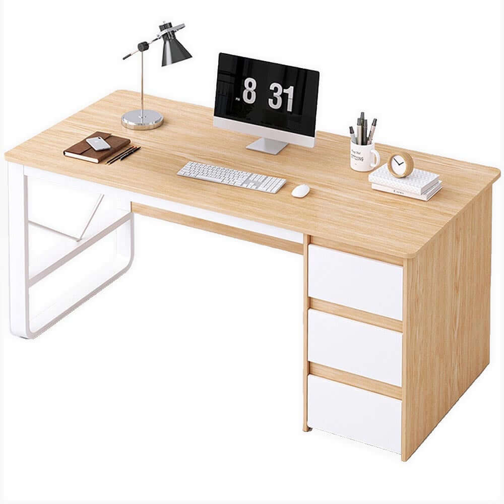 Computer Desk 120cm with 3 Drawers - The Shopsite