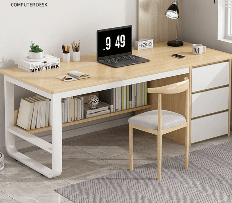 Computer Desk 120cm with 3 Drawers - The Shopsite
