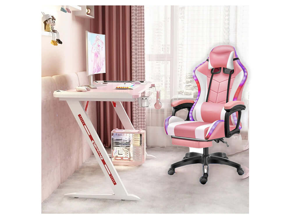 Gaming Chair Racing Chair + Desk - The Shopsite