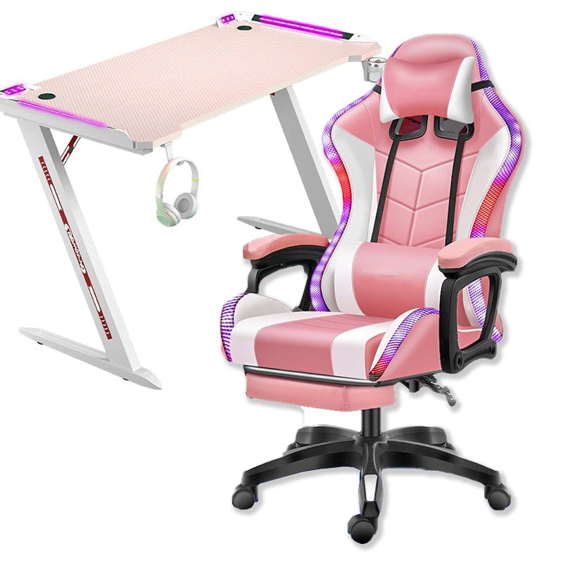 Gaming Chair With Gaming Desk Table
