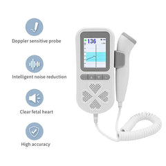 Dual Mode Medical Fetal Doppler Fetal 3.0Mhz Heart Rate Monitor - The Shopsite