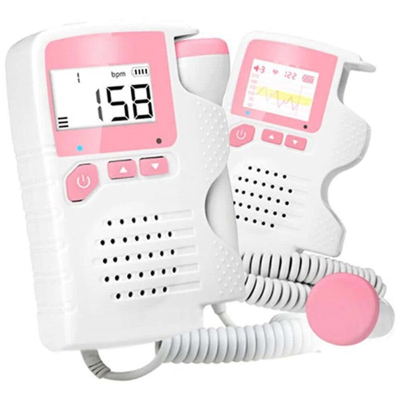Baby Heartbeat Monitor Pregnancy Portable Doppler Fetal Monitor (No Gel) -  Jack & Juni