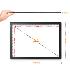 Ultra-Thin Usb A4 Led Light Copyboard Light Box Tracing Drawing Board Pad - The Shopsite