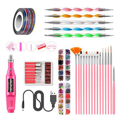 Electric Nail Drill Kit Manicure Pedicure Grinding Burnishing Machine - The Shopsite
