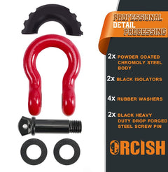 D Ring Shackle for Off-Road Vehicle Recovery