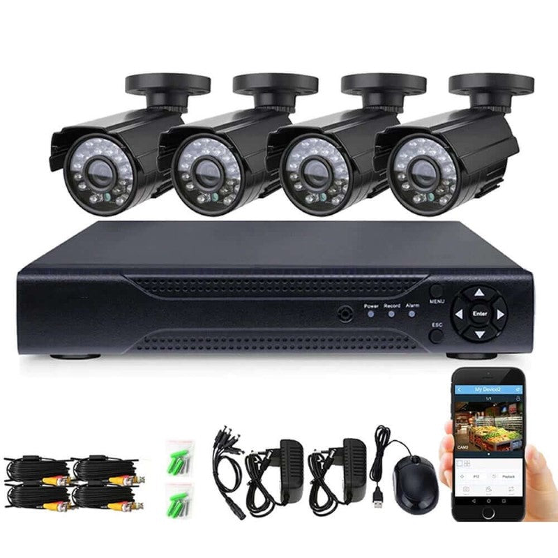 Security Camera System 4 Channel 2MP - The Shopsite