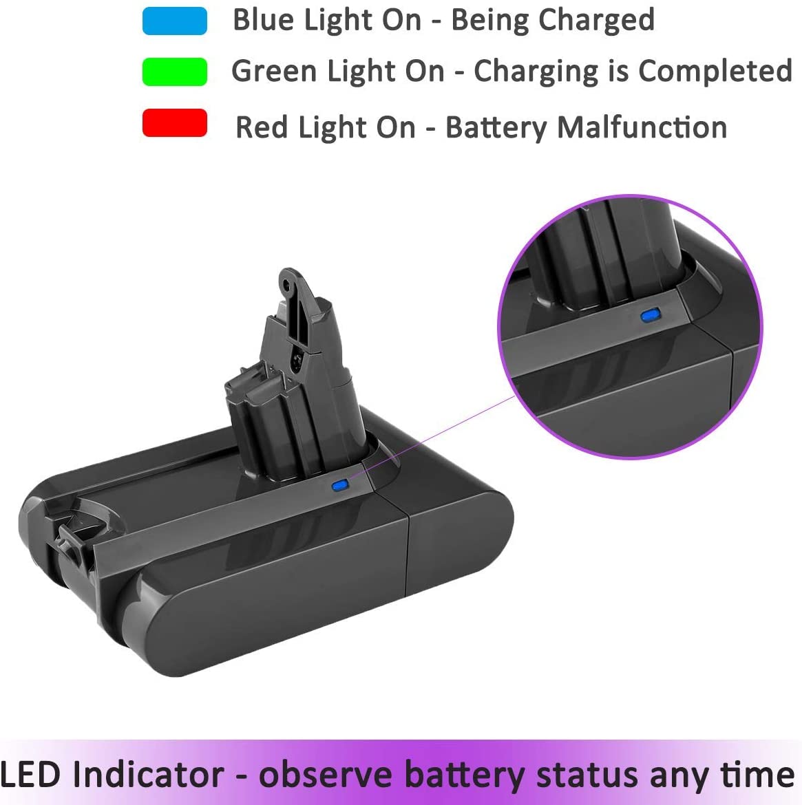Replacement Dyson Battery V6 2500mAh - The Shopsite