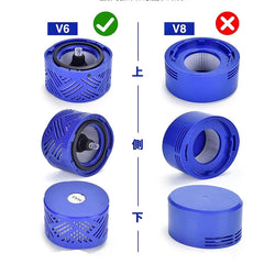 Replacement Pre & Post Filter Set for Dyson Vacuum V6