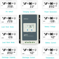 Mppt Solar Controller Charge 30A 12V/24V - The Shopsite