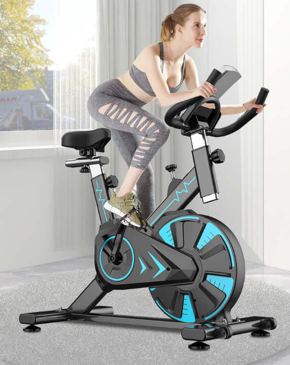 songmics fitnessbike Exercise Bike Spin Bike with Heart Rate Monitor