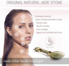 Face Massager Jade Roller Face Roller 100% Natural Jade Stone - The Shopsite