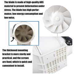 150mm Ventilation Mixed-Flow Inline Fan Duct Fan