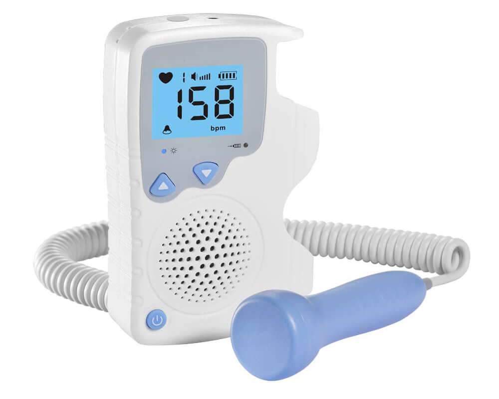 Fetal Doppler Baby Heart Rate Monitor Home Sonar Doppler Stethoscop - The Shopsite