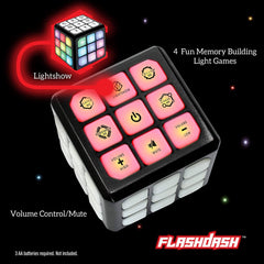Electronic memory and brain game with flashing cube - The Shopsite