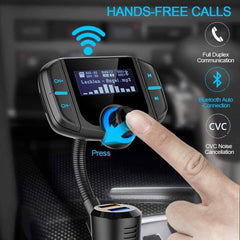 Bluetooth Fm Transmitter Car Kit Bt70 Car Charger - The Shopsite