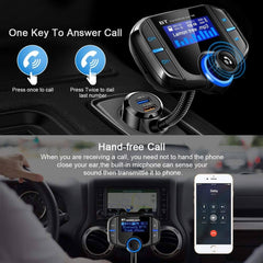 Bluetooth Fm Transmitter Car Kit Bt70 Car Charger - The Shopsite