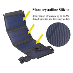 Foldable Solar Panel 30W Mobile Battery Charger - The Shopsite