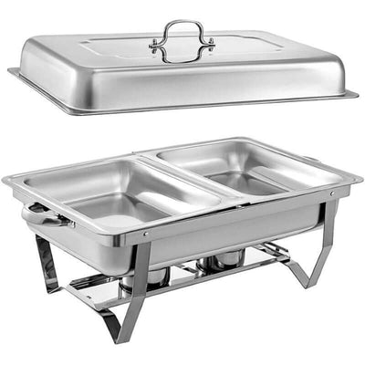 Chafing Dish Food Warmer Double 11L Stainless Steel - The Shopsite