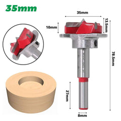 5pcs Forstner Drill Bit Woodworking Hole Saw Cutter Bits 15/20/25/30/35mm Forstner Bits - The Shopsite