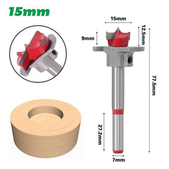 5pcs Forstner Drill Bit Woodworking Hole Saw Cutter Bits 15/20/25/30/35mm Forstner Bits - The Shopsite