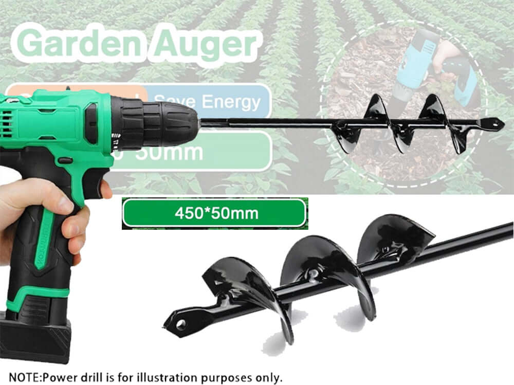 Garden Auger Post Hole Digger 450mm - The Shopsite