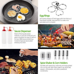 BBQ Griddle Accessories Kit Grill Kit