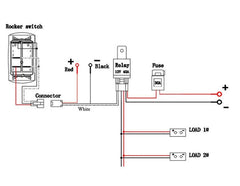 Led Light Bar Wiring Harness 12V 40A - The Shopsite