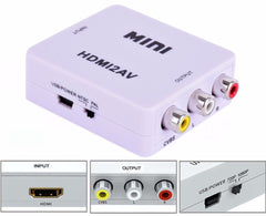 Hdmi To Rca Adapter Hdmi To Av, 1080P Mini Rca Hdmi Video Audio Converter - The Shopsite