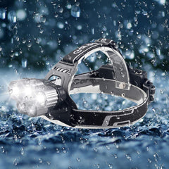 Rechargeable Waterproof Headlamp Flashlight with 5 Cree LEDs - The Shopsite