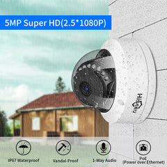 Security camera system 5Mp Dome PoE IP Camera for Home Security - The Shopsite