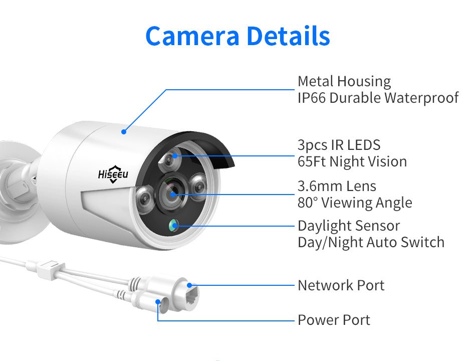 Security Camera System 3MP POE Security Surveillance Camera IP Camera - The Shopsite