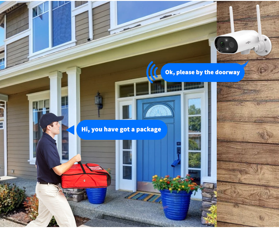Home Security Camera Rechargeable Outdoor Waterproof Security Camera + 32GB Sd Card - The Shopsite