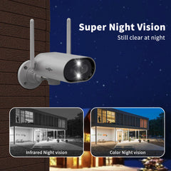 Home Security Camera Rechargeable Outdoor Waterproof Security Camera + 32GB Sd Card - The Shopsite