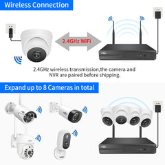 Security Camera System 3Mp CCTV Surveillance Wireless Camera System - The Shopsite