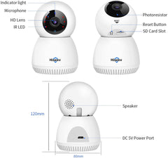 3Mp Home Camera Baby Monitor WiFi Camera Security Camera With 32Gb SD Card - The Shopsite