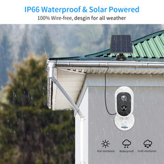 Solar Wireless Security Camera system 1080p waterproof Wifi System - The Shopsite