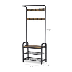VASAGLE Entryway Organizer with Bench and Coat Rack