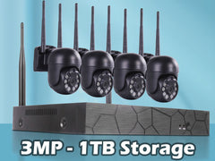 Wireless Security Camera System 3Mp PTZ Camera - The Shopsite