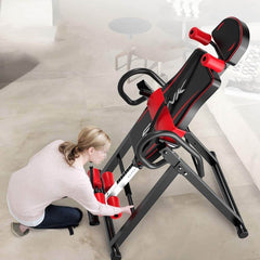 Gravity Heavy Duty Inversion Table With Headrest & Adjustable Protective Belt Ba - The Shopsite