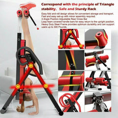Gravity Heavy Duty Inversion Table With Headrest & Adjustable Protective Belt Ba - The Shopsite