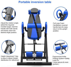 Inversion Table Heavy Duty Gravity Back Pain Relief Ab Stamina Inverse - The Shopsite