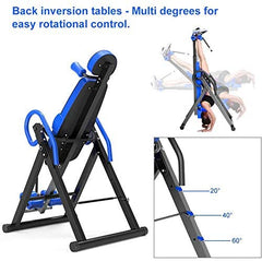 Inversion Table Heavy Duty Gravity Back Pain Relief Ab Stamina Inverse - The Shopsite